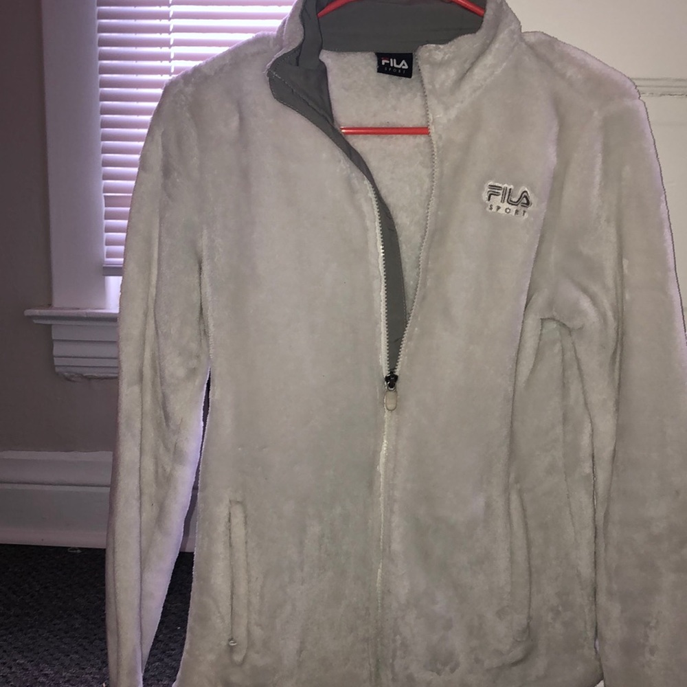 White Fila sport jacket